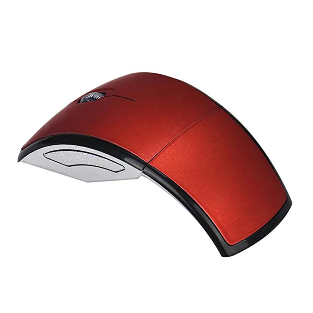 Ergonomic Wireless Folding Mouse with USB Mini Receiver