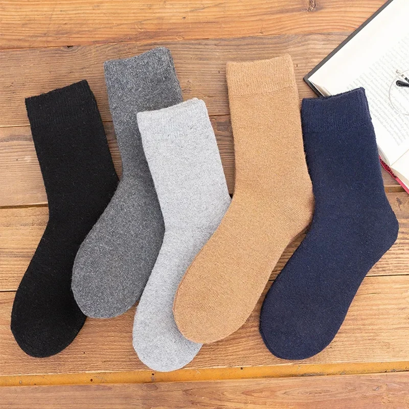5 Pairs Of Women's High Quality Warm Cashmere Wool Socks 6