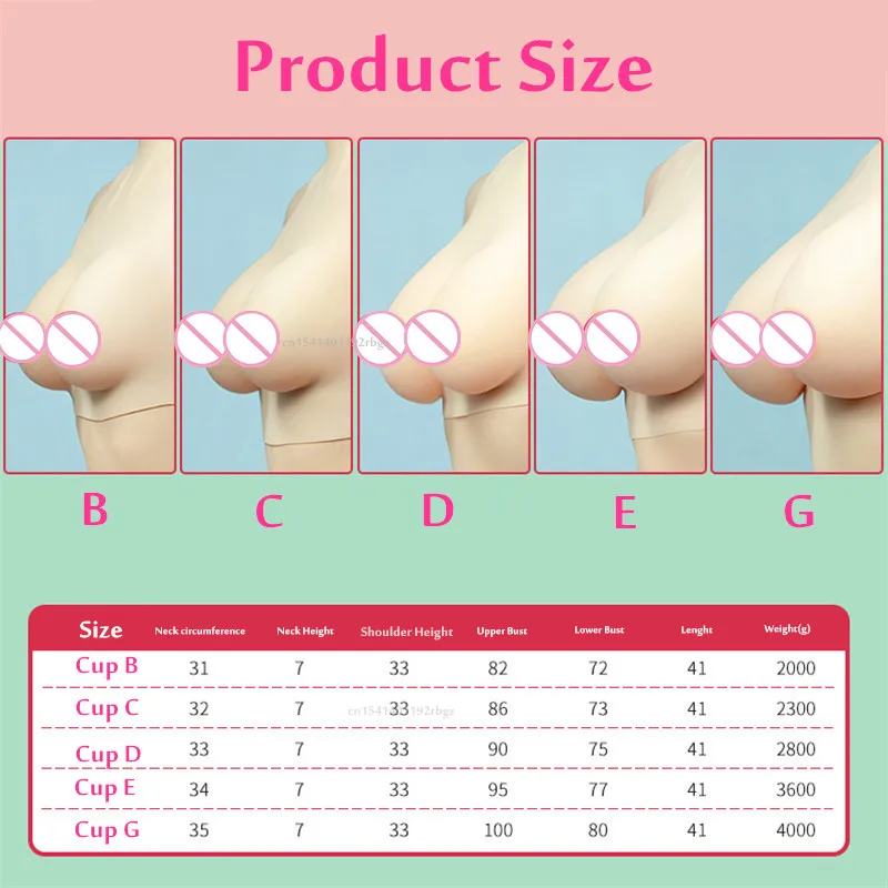 Upgraded Version Cosplay Fake Breasts Big Breast Pseudonym Silicone Simulation Drag Queen Sex Toys for Crossdresser Transgender