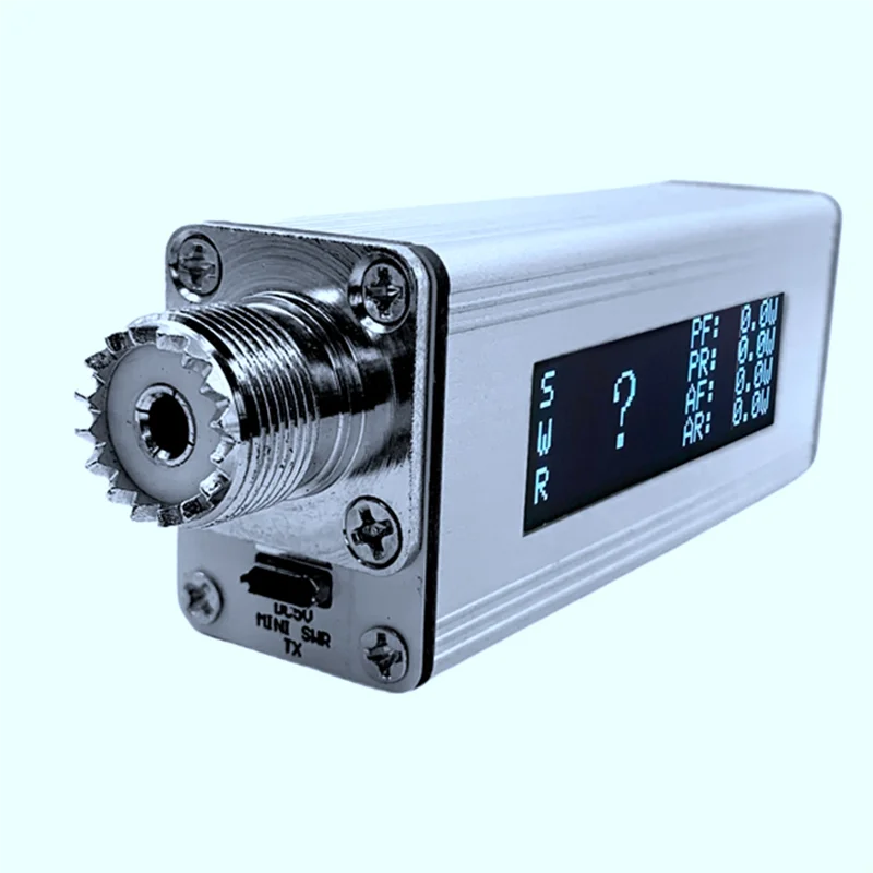 

Mini SWR 0-100W 1.8M-30M HF Short Wave Standing Wave Meter SWR Power Meter + OLED + Battery
