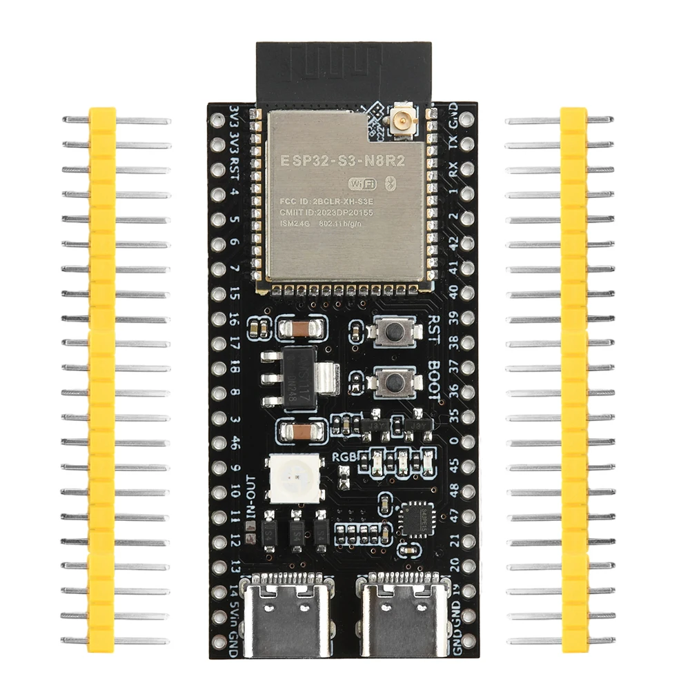 รูปสินค้า ESP32-S3-N16R8/N8R2 บอร์ดพัฒนา Wi-Fi และบลูทูธ พอร์ต Type-C คู่พร้อมตัวเชื่อมต่อเสาอากาศ