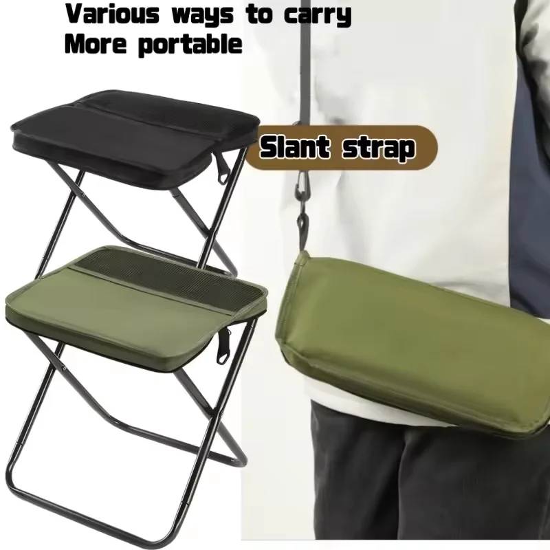 Tabouret sac à dos pliant pêche - Siège randonnée léger avec filet rangement pour aventures pêche