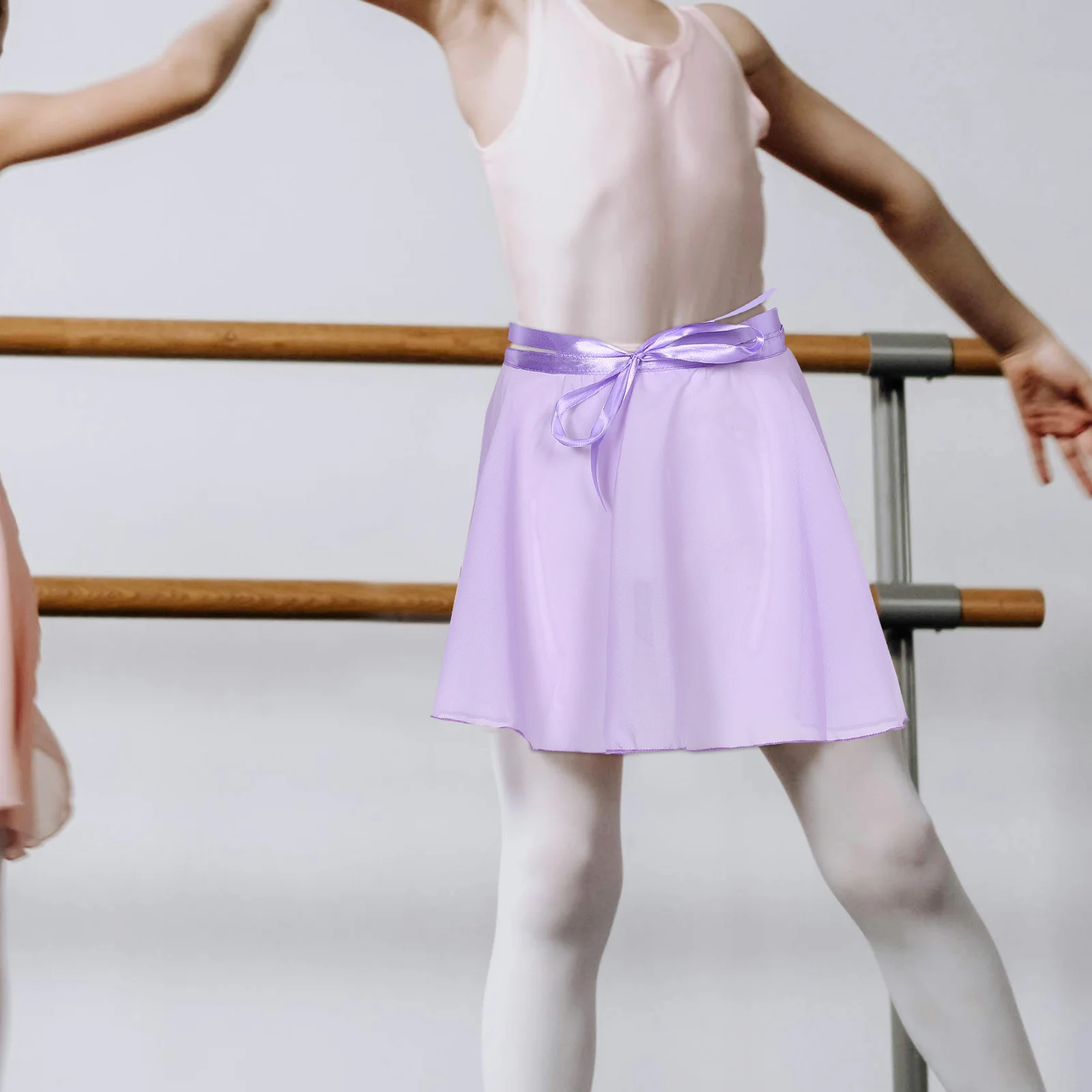 Children's Ballet Skirt Tutu for Girls Dance Costume Violets Skirts Nylon Decor