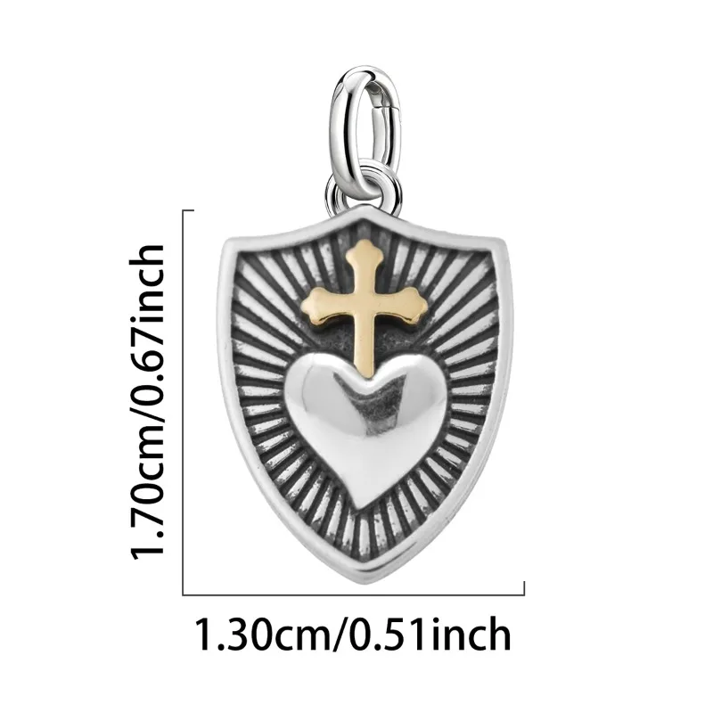 Verstellbare 925 Sterling Silber Vintage Anhänger Brot-Kirsche Herzförmige Charms Perlen Passend für Original Armband Halskette DIY Schmuck – Detail 25