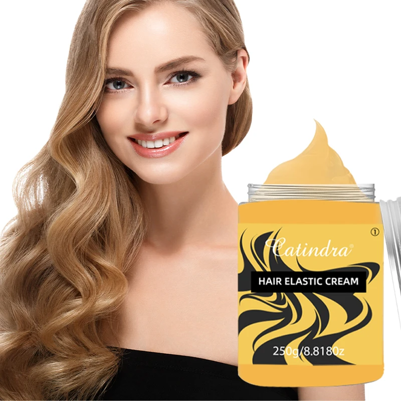 Hair Elasticity Cream Moisturizing Anti Curling Elastic Styling Enhancement Used for Curling Styling Hair Conditioner