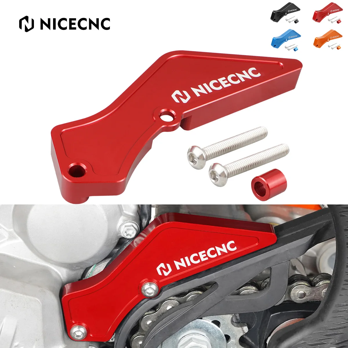 Nicecnc Moto 4T Custodia Saver Protezione Pignone Per Gasgas Ec Ex Mc 250F 350F 250 350 F 2021 2022 2023 Copertura Catena