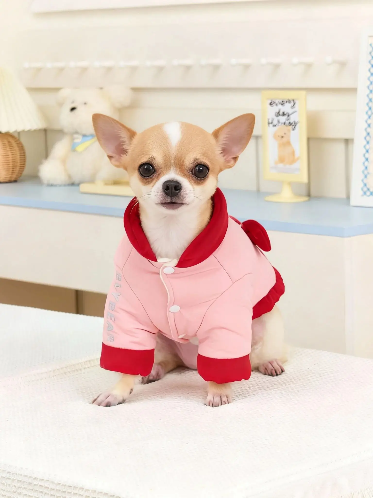 Winter Dog Coat Fleece Pet Jacket For Small Medium Dogs Warm_voghion.com