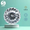 100 Faces Cut Moissanite Loose Stones 0.5-5.0ct D Color Russian Bird's Nest Cut Moissanite Diamonds Stone With GRA Certificate
