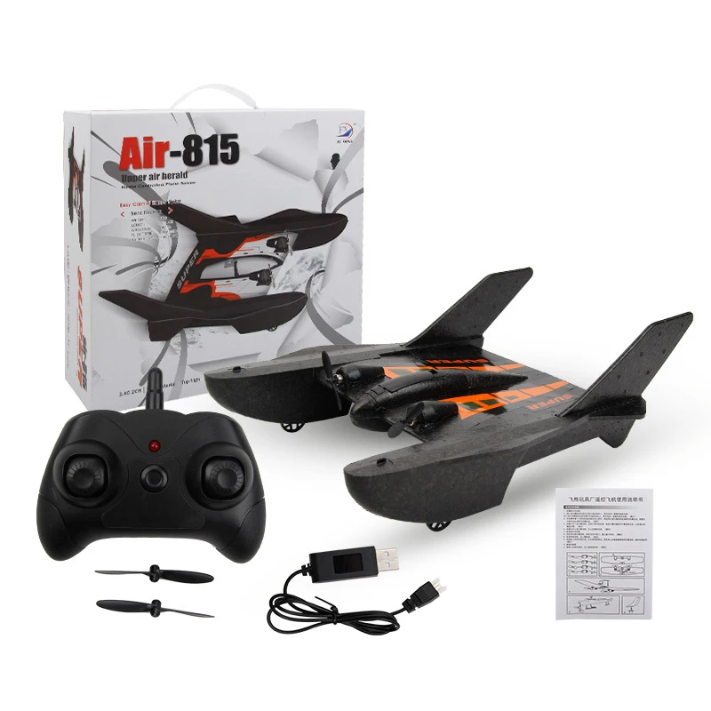 Fx815 Rc Aircraft 2-Channel Fixed-Wing Glider 2.4G Remote Control Spacecraft  Model Seaplane Kid Toys 6