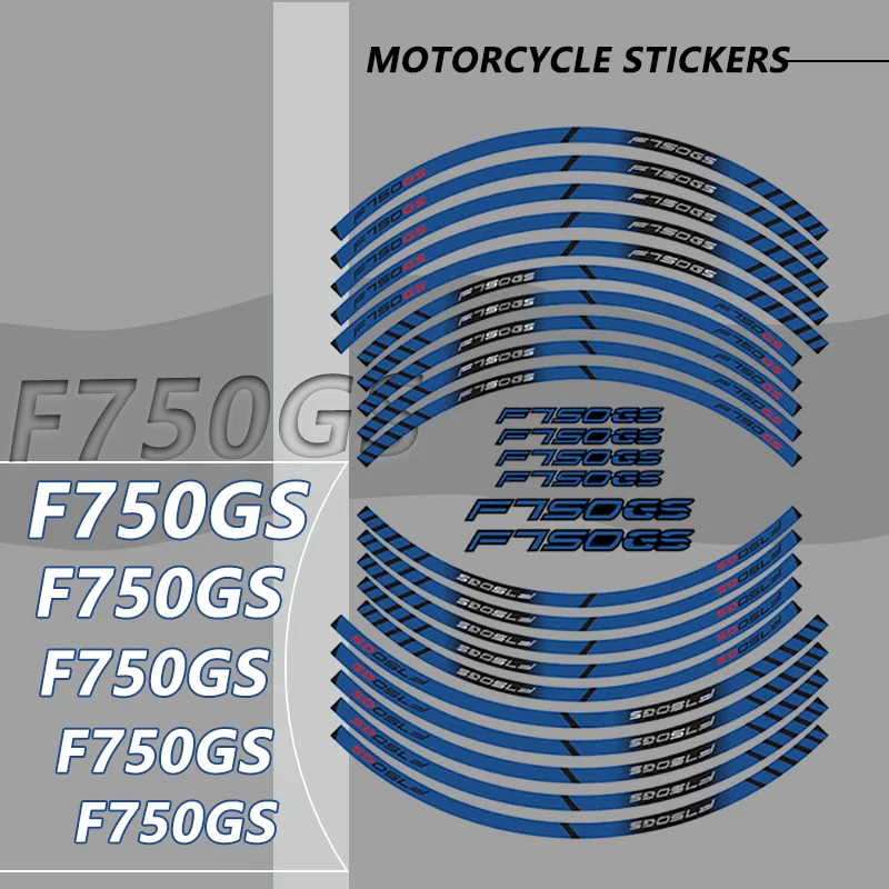 Motorcycle Wheel Sticker For BMW F750GS F800GS F850GS F800GT F800R f750gs Motorbike Reflective Stickers Rim Strips Decals Tape