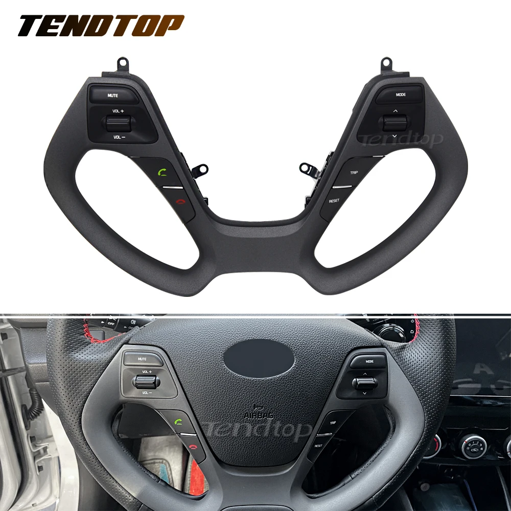 

Multifunction Steering Wheel Button Switch For Kia k2 2015 2016 Volume Control Phone Bluetooth Backlight Car Accessories