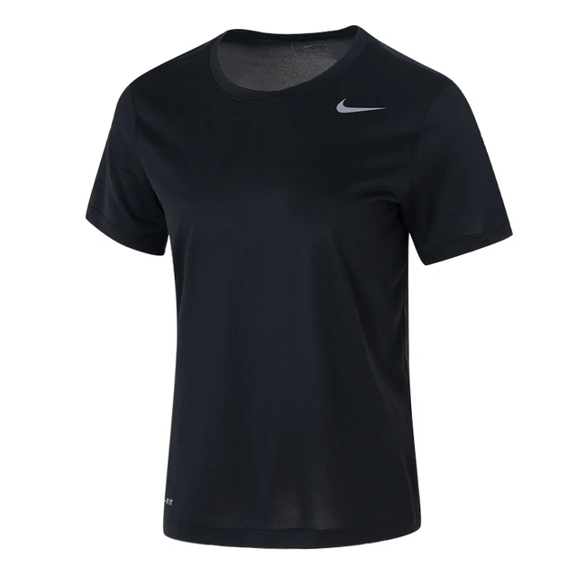 Nike T-shirt de sport à manches courtes pour femme, à séchage rapide, vêtements d'entraînement de course à pied, haut fin confortable et respirant 1