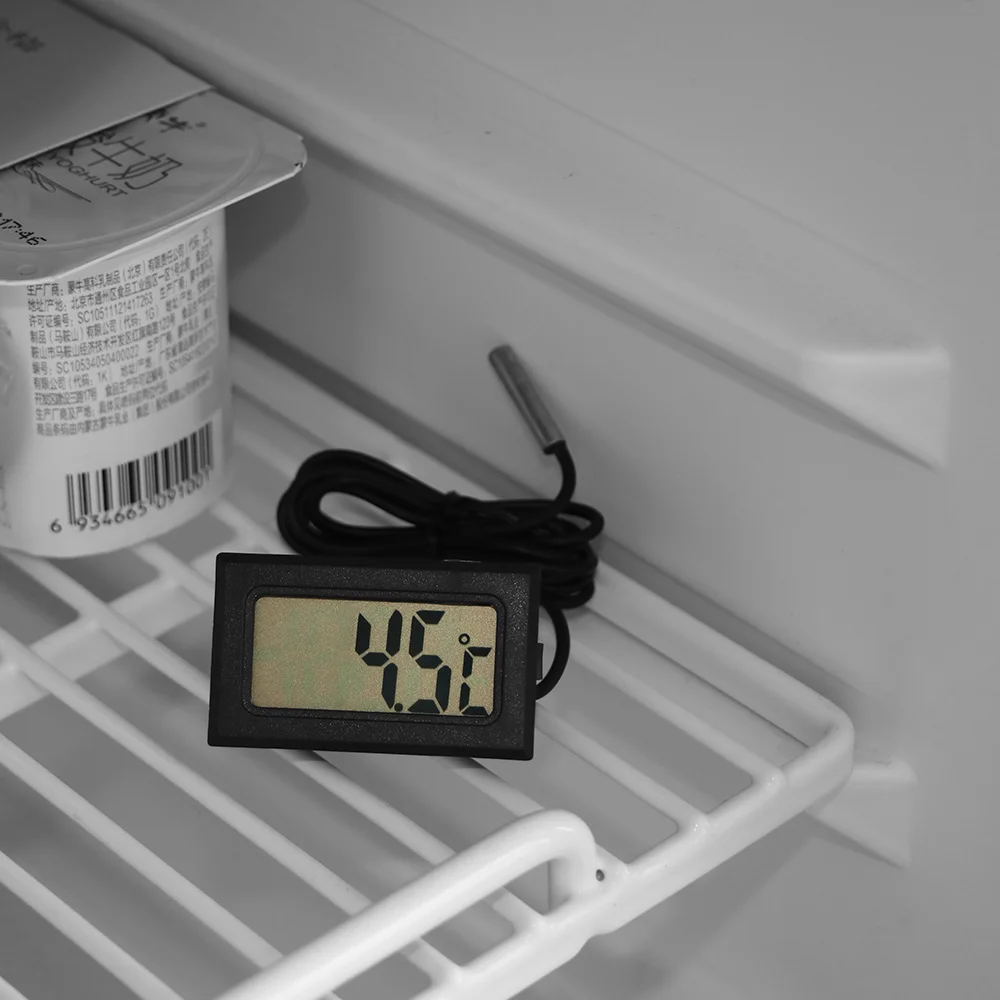 

LCD Digital Thermometer Hygrometer Waterproof Probe Sensor Thermometers For Home Office Refrigerator Fish Tank Water Ornaments