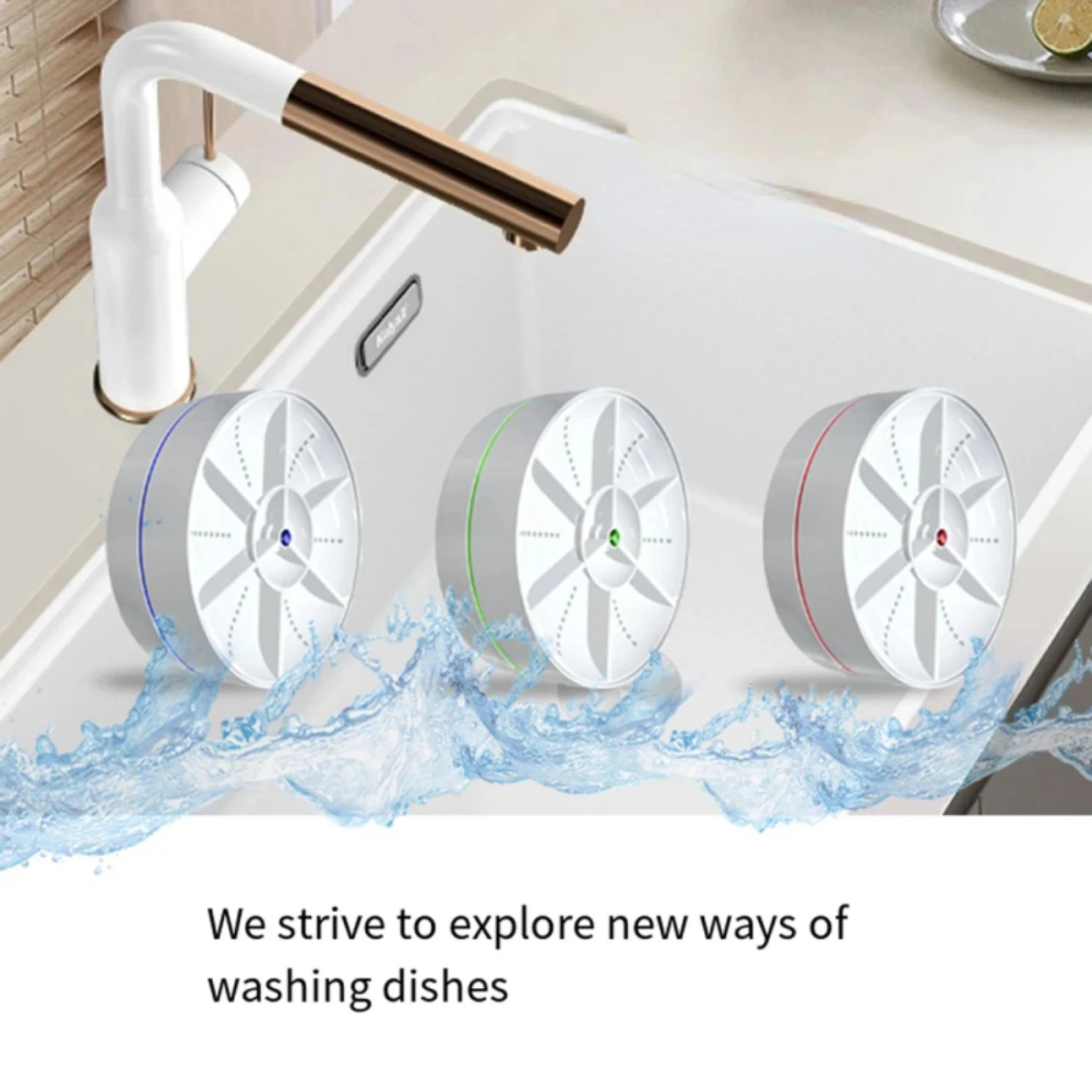 New Efficient Compact Mini Portable Turbo USB Chargeable Ultrasonic Dishwasher for Household Sink - Handy Vegetable Washing Mach 4