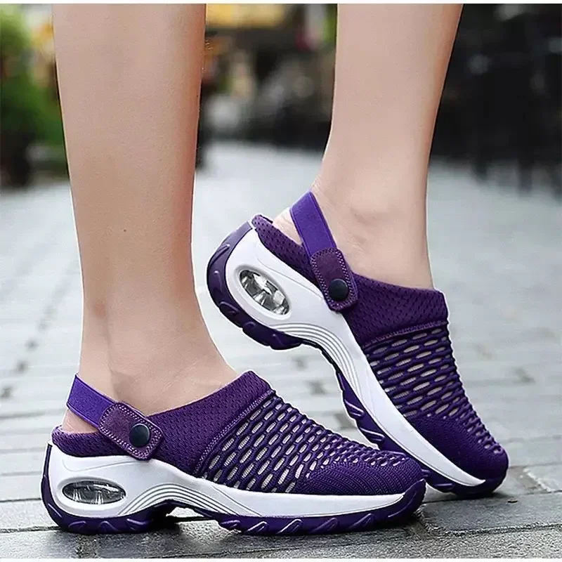 Women Shoes Mesh Orthopedic Clogs Arch Support Casual Summer Beach Sandals Breathable Outdoor Slippers for Women 1
