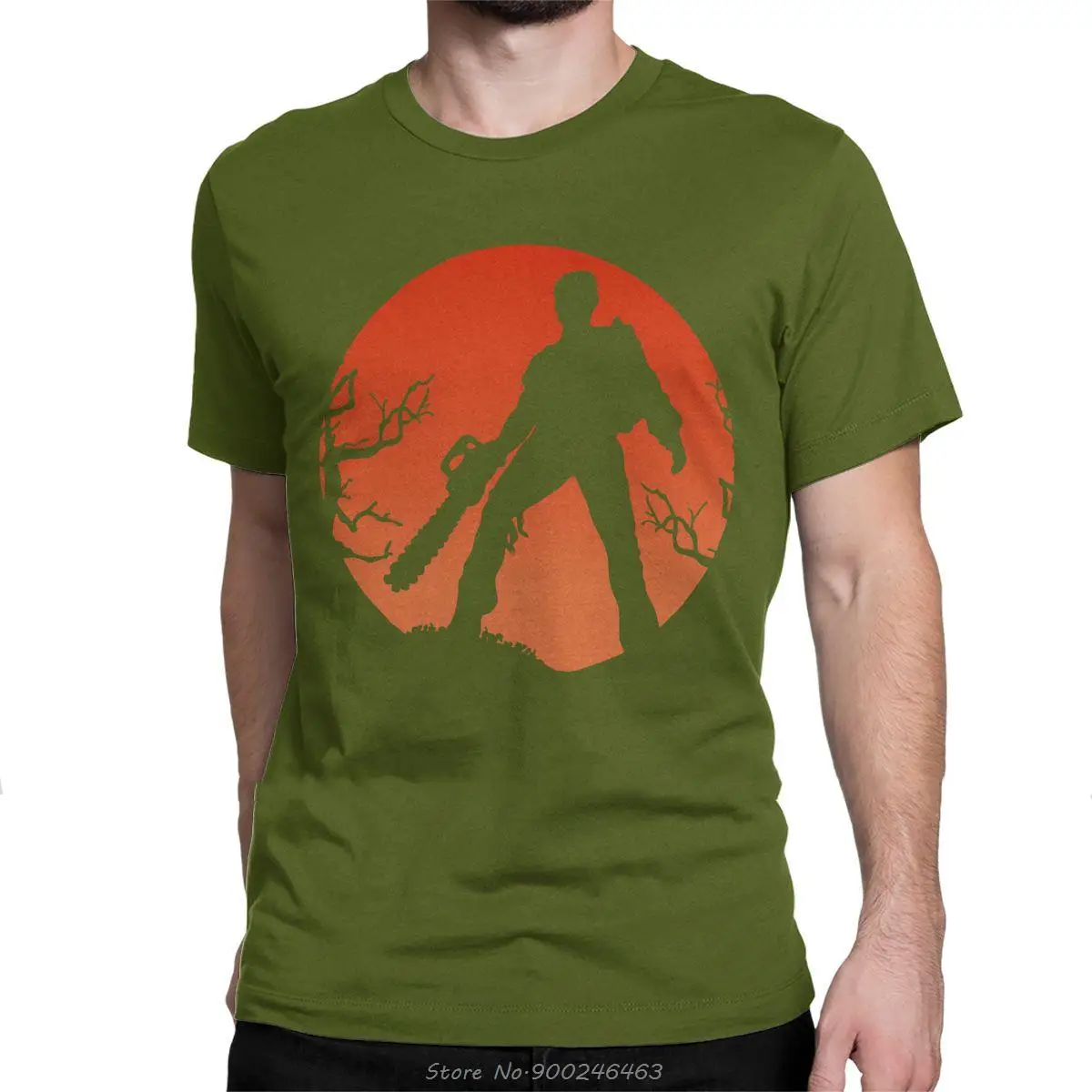 Lustiges Ash Vs The Evil Dead T-Shirt für Männer, Baumwoll-T-Shirt, Horrorfilm Bruce Campbell, kurzärmeliges T-Shirt, T-Shirts, Streetwear – Detail 5