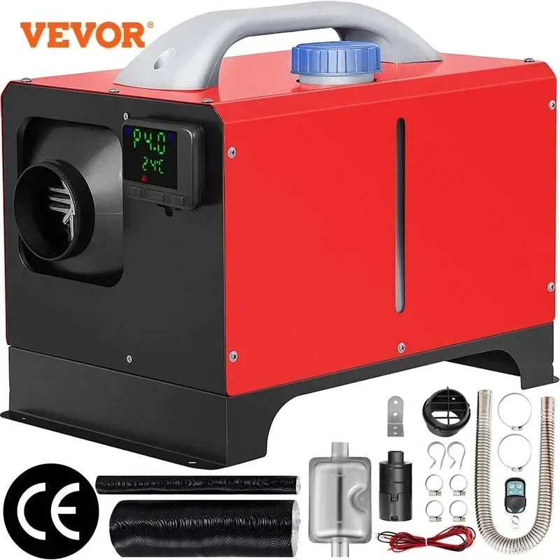 Vevor 8Kw 12V Riscaldatore Ad Aria Diesel Per Auto Tutto In Un Riscaldatore Di Parcheggio Con Silenziatore Interruttore Lcd Telecomando Per Autobus Rv