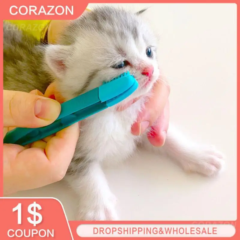 HandheldCatEyeWipeRubEyeCareEcofriendlyReusableToothbrush