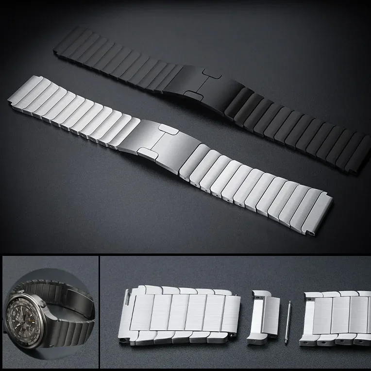 Stainless Steel 22mm Sport Bracelet Strap