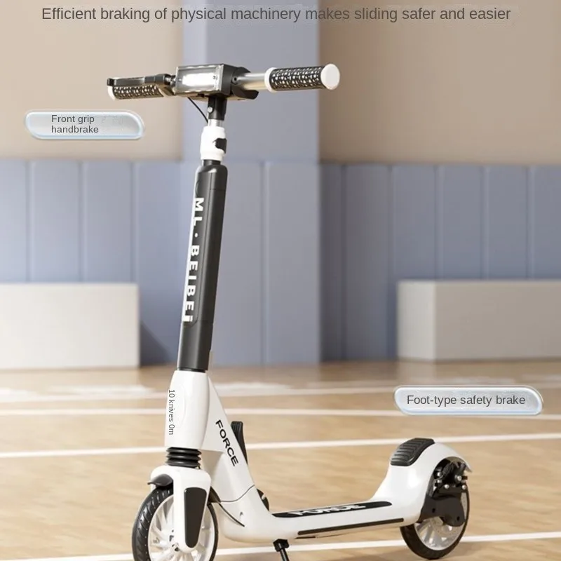 TULX Scooter Lightweight Design Foldable And Easy To Carry Can Be Used As A Good Helper For Urban Commuting Ensure Go Out Safety
