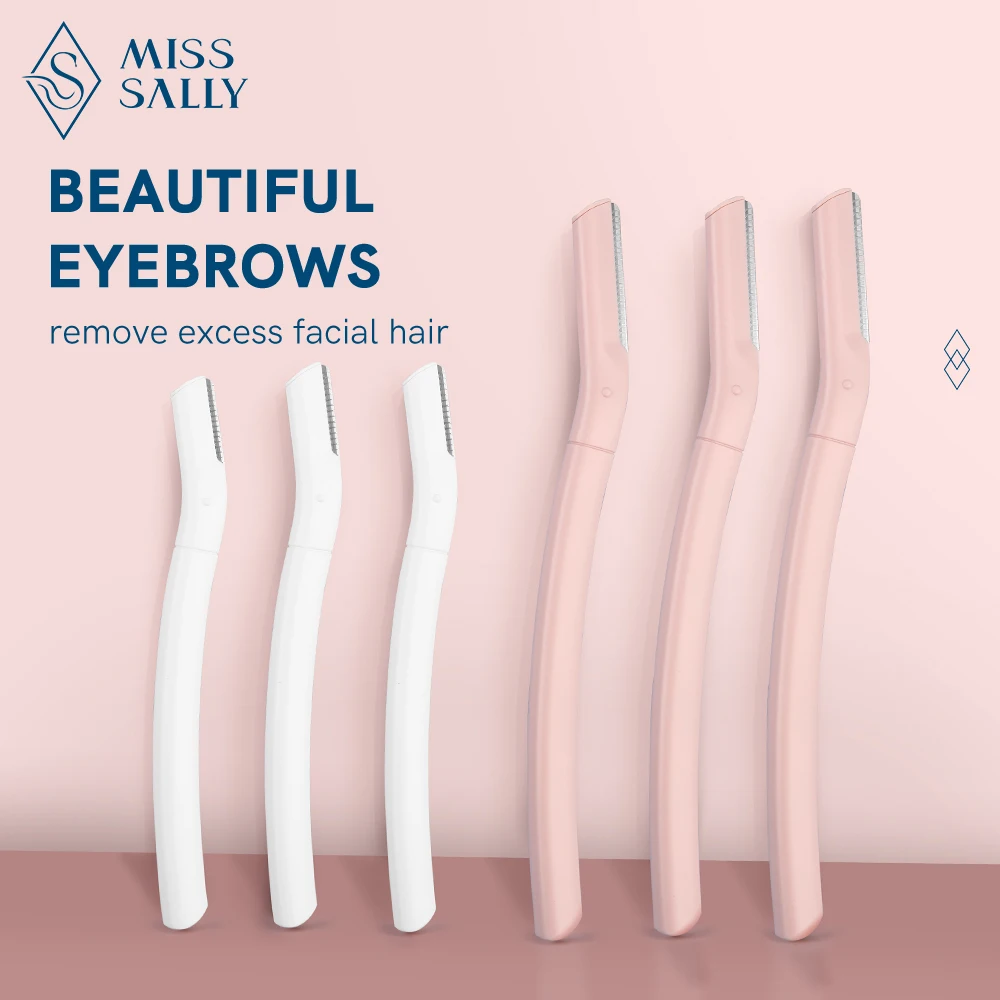 Miss Sally 6pcs Face Razor Facial Hair Remover For Eyebrow Razor