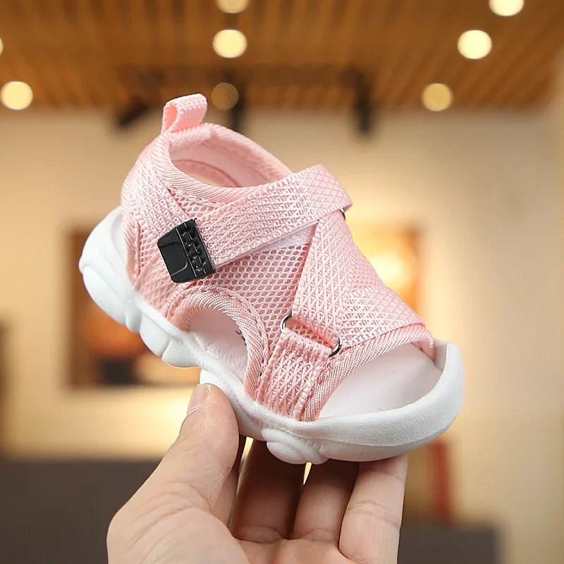 Kids Shoes Kids Sandals Baby Sandals Baby Boy Sandals Black Gray Pink Canvas Infant Girl Sandals Toddler Summer Walking Shoes Newborn Sneaker Beach Shoes D04143