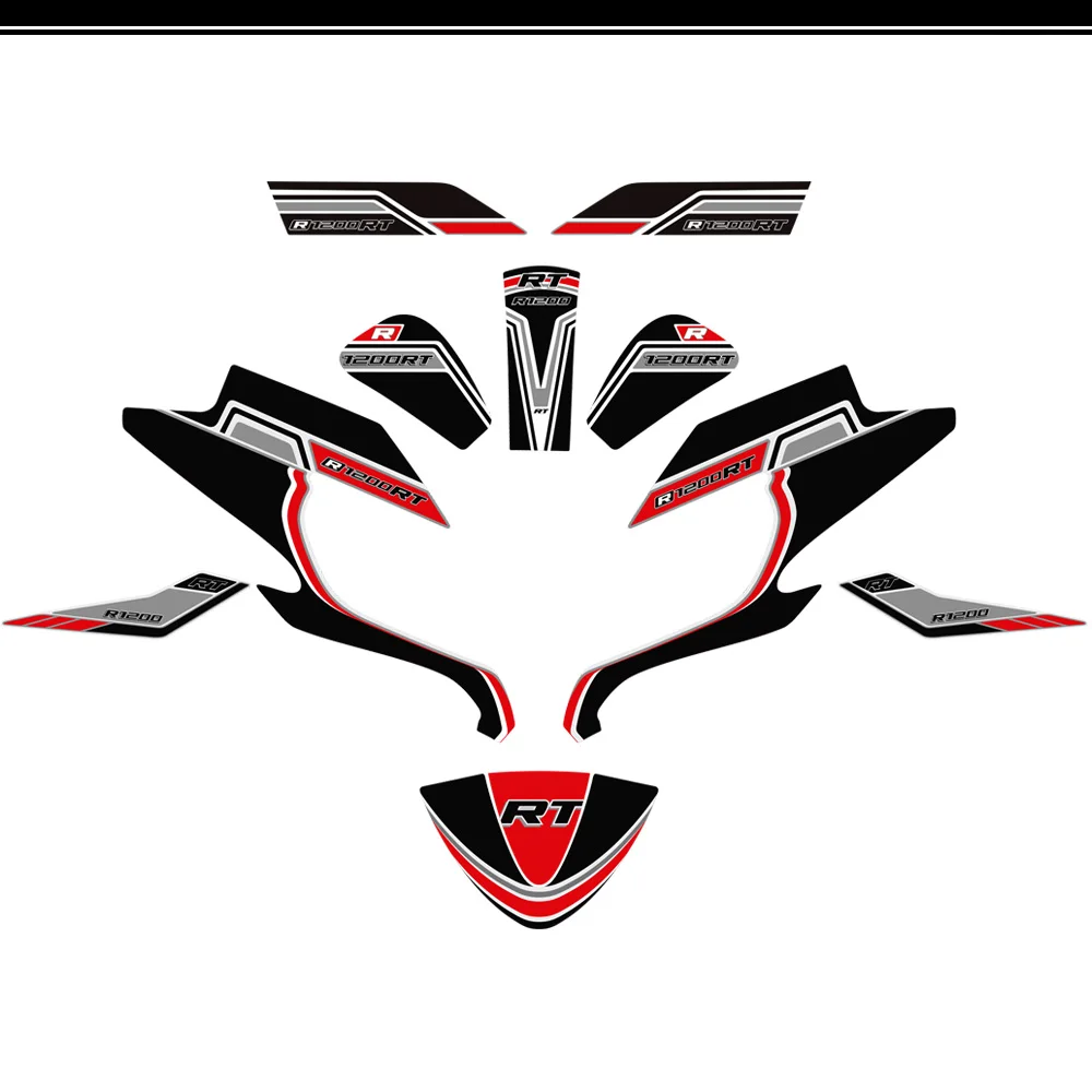 

R 1200 RT Stickers For BMW R1200RT R1200 Tail Panniers Luggage Cases Trunk Knee TankPad Tank Pads Protection Fairing Fender
