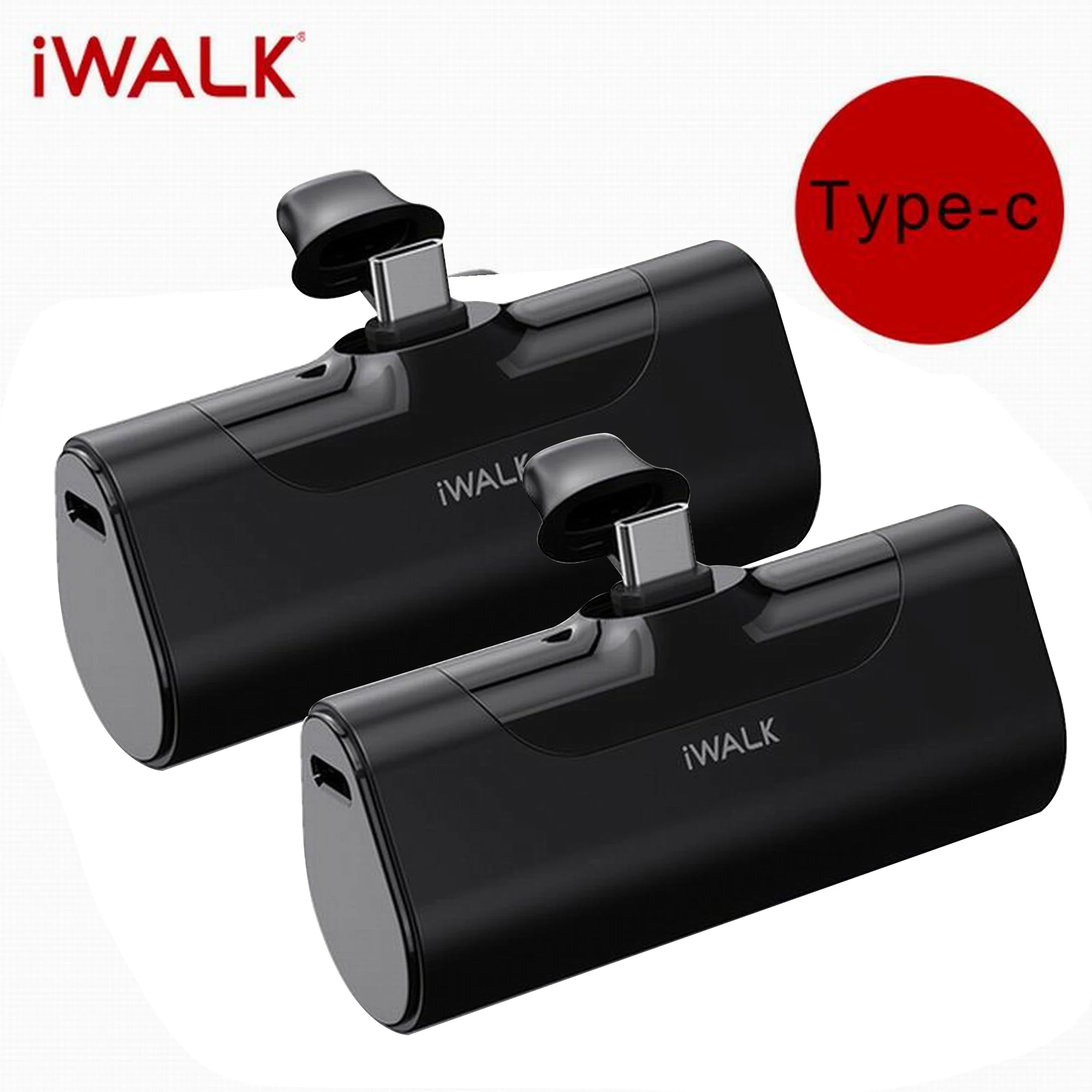 portable cell phone charger Iwalk Mini Power Bank 4500Mah Travel Portable Charger Business Type-C for apple interface Cute Powerbank For Xiaomi Phone usb c power bank Power Bank