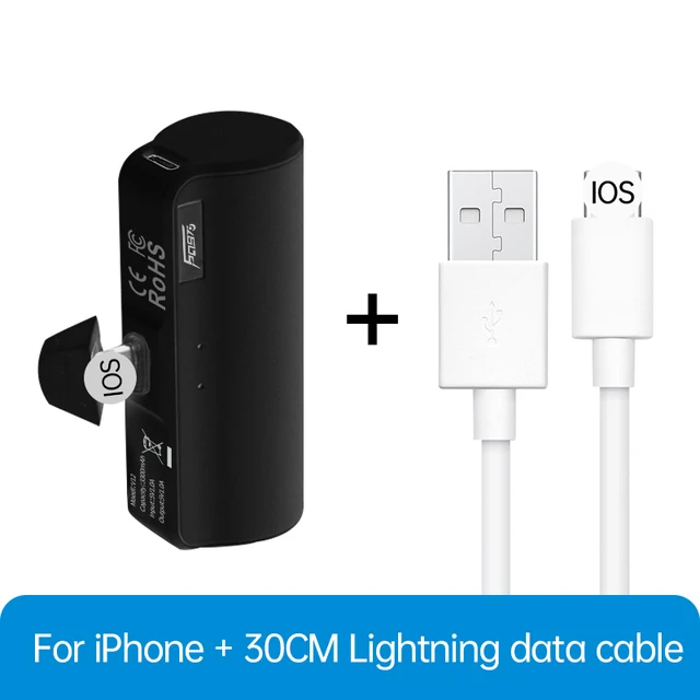 6097 Power Bank 3300mAh External Battery Wireless Charging For iPhone 13 Pocket Mini Power Bank mobile phone charger For Xiaomi Apple add line