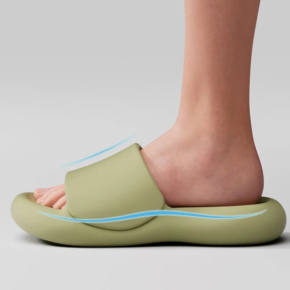 ZHIDA Household Bathroom Bath Couple EVA Slippers Home Shoes Home Indoor Bathroom Bathing Women Men Slippers Thick Bottom Shoes 3