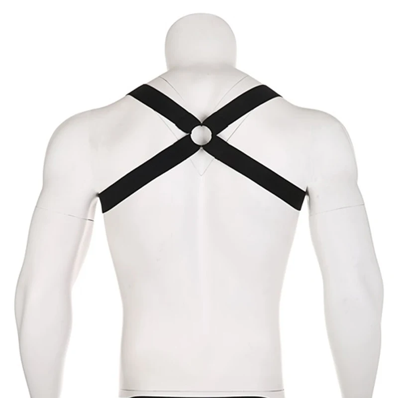 Harness Men Strap Erotic Body Chest Mucle Belt Lingerie Mens Sexy Elastic Shoulder Chest Straps Bondage Costume Hombre Hollow