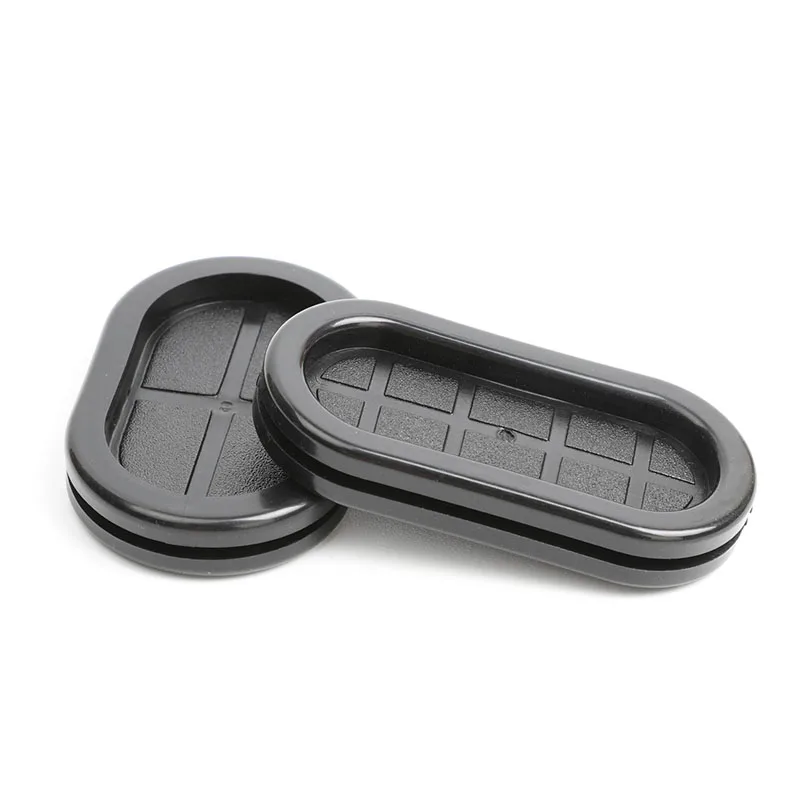 Description Picture 3 of itemOval Rubber Grommet Wiring Black Wires Protector Rings Blanking Blind Plug Dust Seal Rings 13 20 23 25 26 30 35 38 40 50 60mm