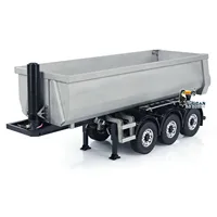 1/14 Metal RC Hydraulic Trailer 3 Axles for Remote Control Tractor Trucks Dumpers Cars DIY Model Finished Unpainted Toy TH23181 2
