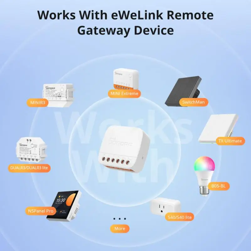SONOFF Extreme Switch Mate S-MATE2 eWeLink-Remote Control Smart Switch for Smart Home Work with Alexa Google Home IFTTT