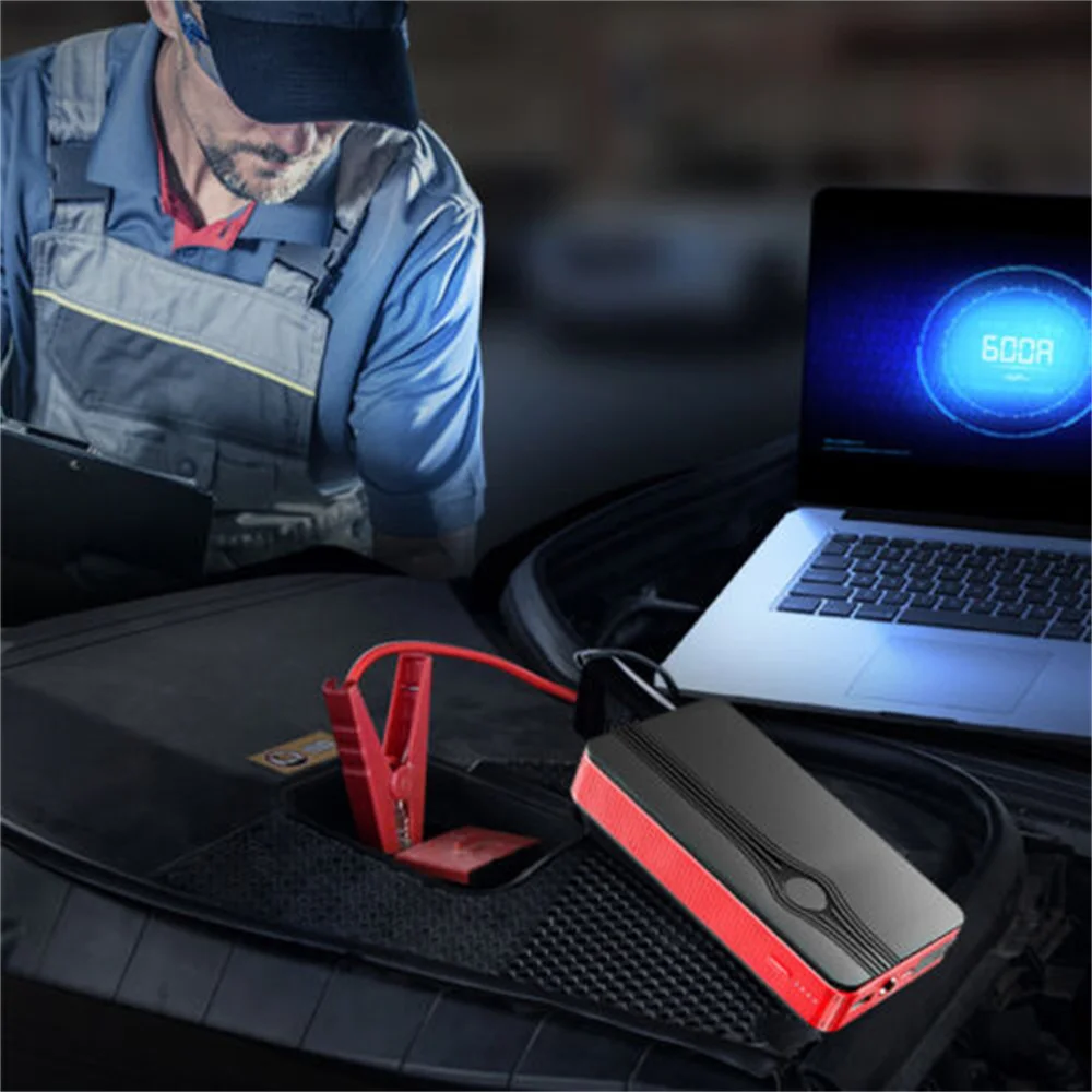 Car Jump Starter 600A 12V Battery Boost Charger Power Bank 20000mAh Emergency Start Device Car Battery Starting Tool