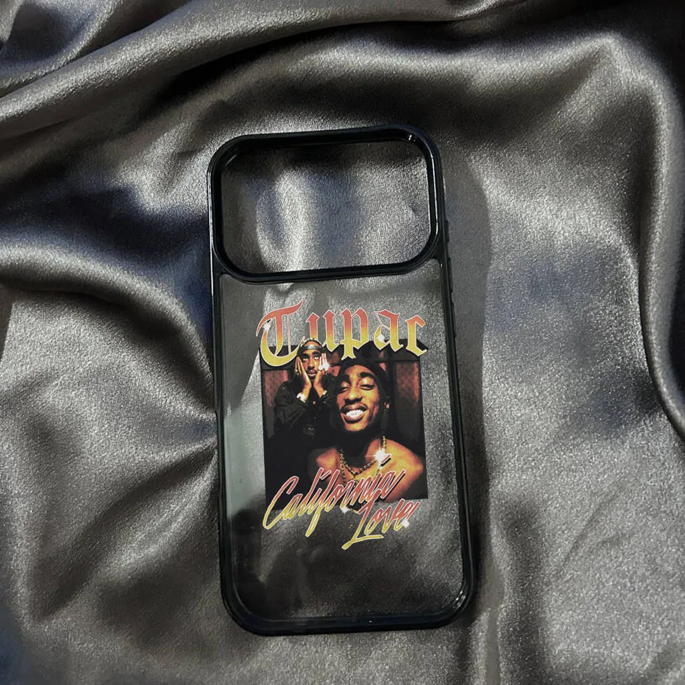 Tupac Inspired Shockproof Clear Matte Phone Case – Fashionable & Durable Cover
