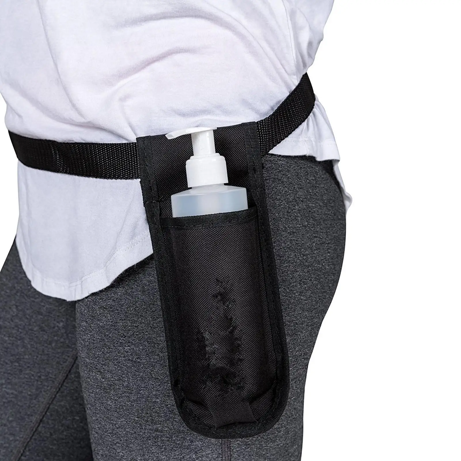 Single Massage Oil Dispenser Waist Belt Holder for Massagist 20x6cm massage oil dispenser belt