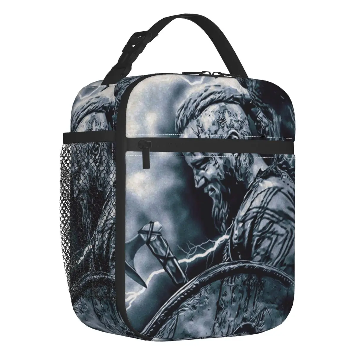 

Ragnar Lothbrok Vikings Insulated Lunch Bag for Outdoor Picnic Viking King Resuable Cooler Thermal Bento Box Women Children