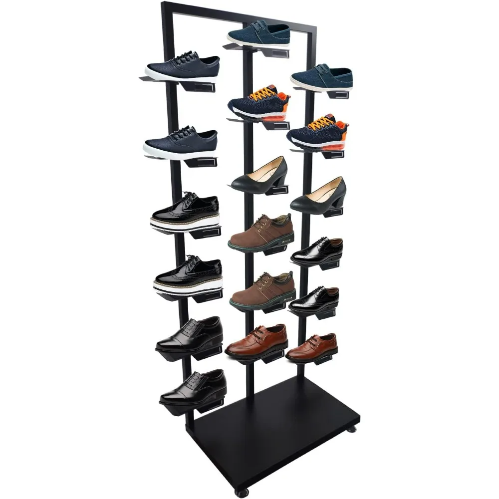 Retail Metal Sneaker Display Rack for Commercial Clothing Store Shoe Organizer