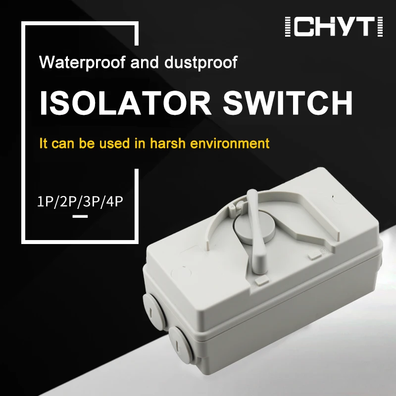 

Manufacturer Direct Selling UKF 1P 2P 3P 4P Industrial Outdoor IP66 Waterproof 20A 35A 63A 380V Disconnector Isolator Switch