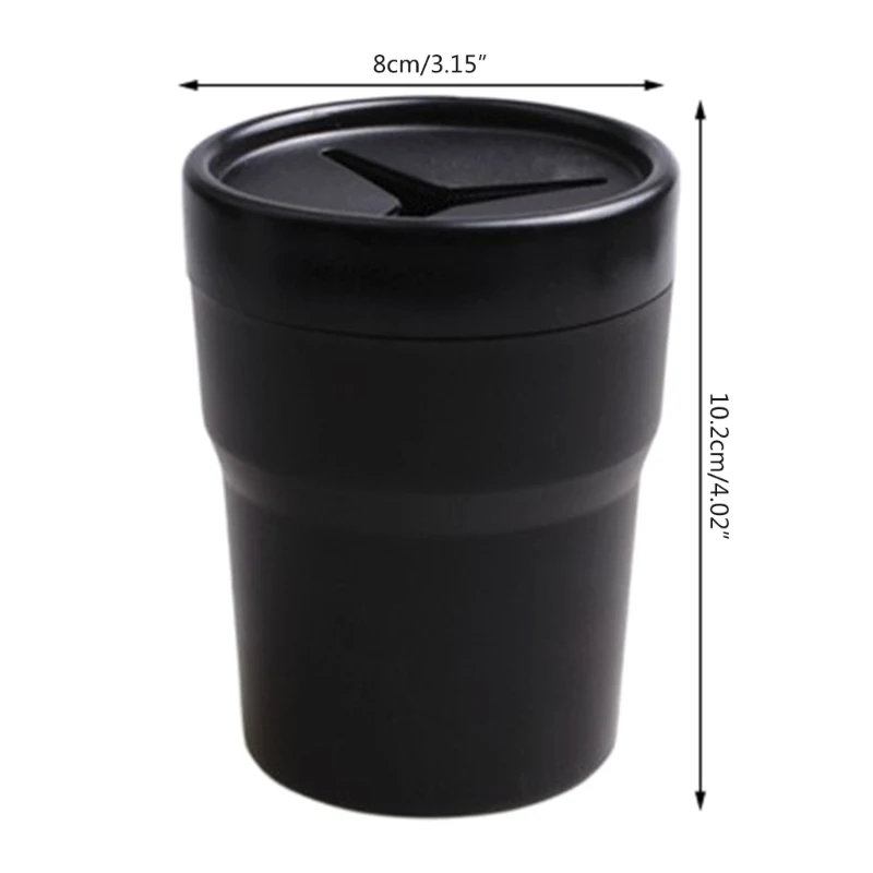 Portable Car Trash Can Small Car Cup Holder Trash Bin Car Door Pocket Garbage  Can Bin Trash Container Fits Auto Home - AliExpress