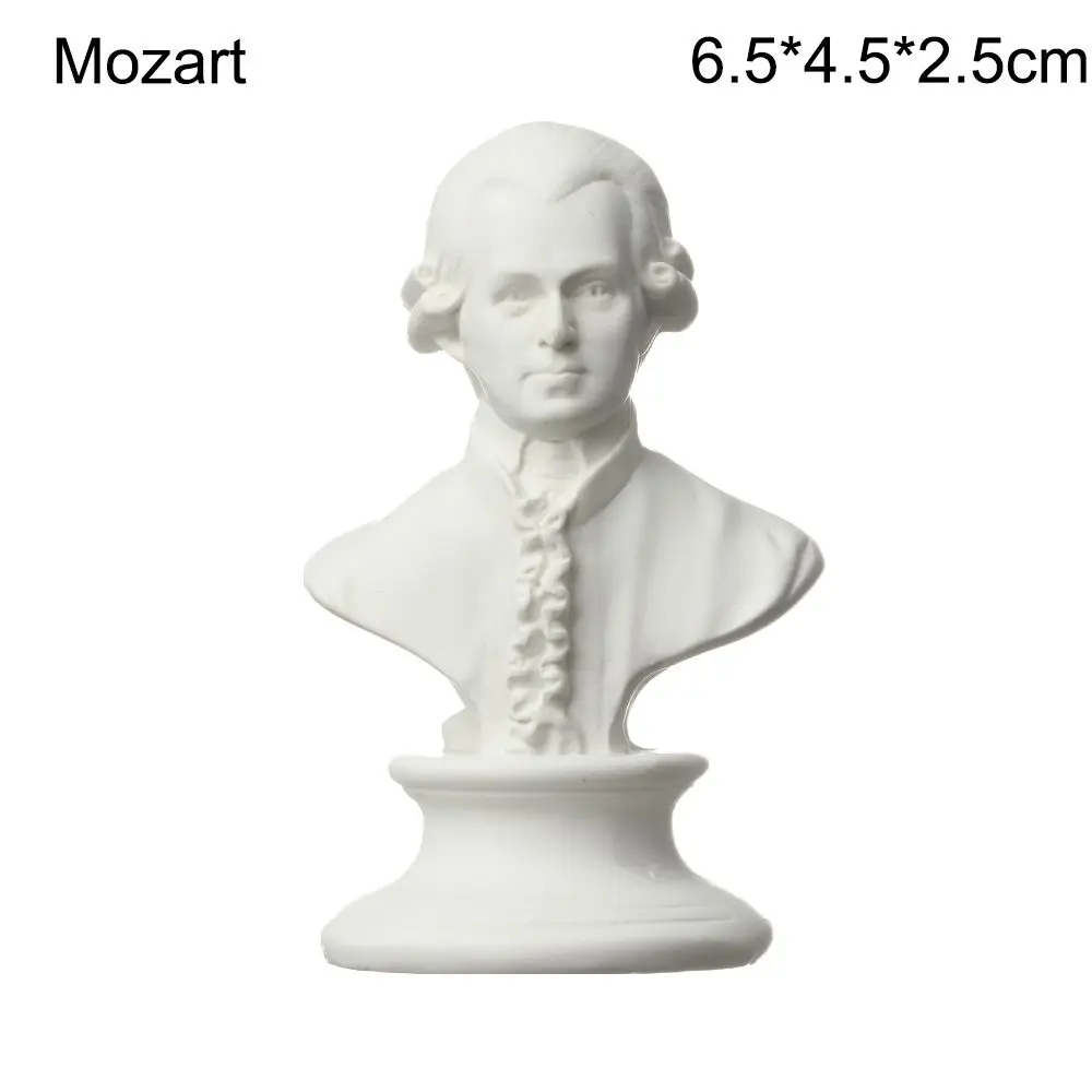 Mini Greek Mythology Celebrity Bust Sculpture - Decorative Gypsum Figurine for Drawing and Home Decor