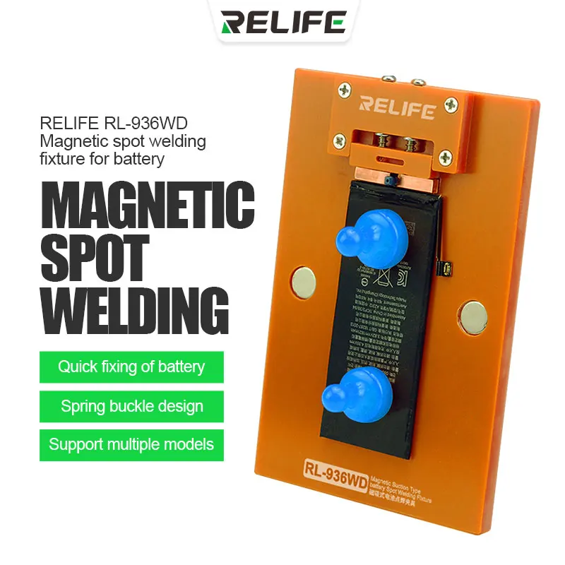 

RELIFE RL-936WD Battery Welding Fixture for IPhone 7-13/13MINI/13PRO/13PROMAX/14/14 PLUS/14PRO/14PROMAX Battery Spot Welder