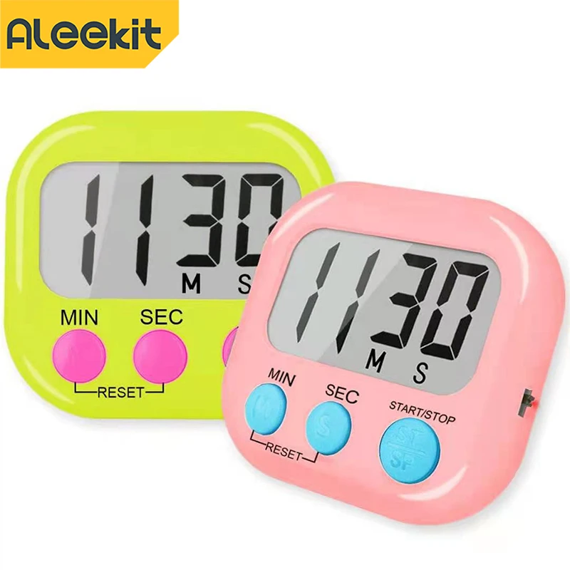 

Кухонный таймер, Магнитный ЖК цифровой секундомер с обратным отсчетом и подставкой, практичный будильник для готовки и выпечки, спортивный будильник, инструмент для напоминания