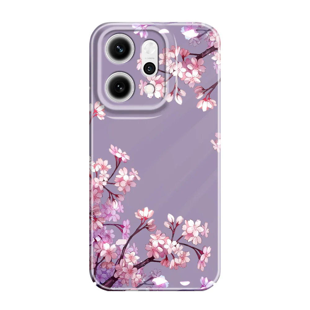 Floral Ripple Design Protective Phone Case - Durable Hard Cover