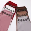 Flower Crystal Hijab Muslim Women One Piece Amira Islam Shawls Wrap Turban Instant Scarf Head Cover Pull On Ready Made To Wear