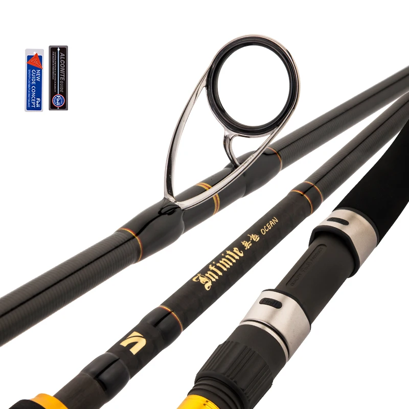 

sea fishing pole popper rod FUJI spinning popping rod