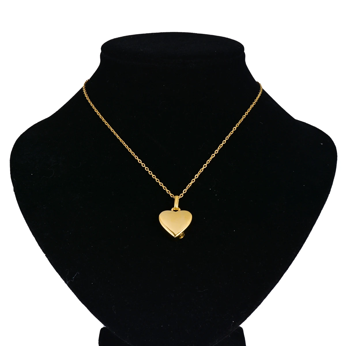 Glossy Heart Cremation Urn Necklace for Ashes Stainless Steel Memorial Jewelry Urn Pendant Keepsake Locket for Human Pet 5