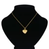 Glossy Heart Cremation Urn Necklace for Ashes Stainless Steel Memorial Jewelry Urn Pendant Keepsake Locket for Human Pet 5