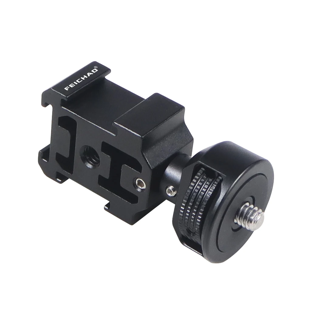 EXMAX Metal Aluminum Alloy L-Shape Camera Flash Bracket Flashlight Camera Holder Mount Quick Flip Dslr Slr - View #10